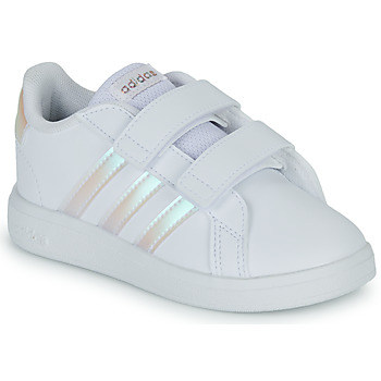 Topánky Dievča Nízke tenisky Adidas Sportswear GRAND COURT 2.0 CF Biela / Ružová / Pale