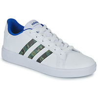 Topánky Chlapec Nízke tenisky Adidas Sportswear GRAND COURT 2.0 K Biela / Modrá / Maskáčový vzor