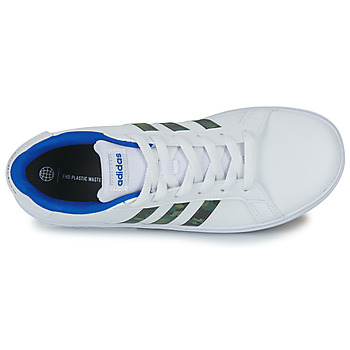 Adidas Sportswear GRAND COURT 2.0 K Biela / Modrá / Maskáčový vzor