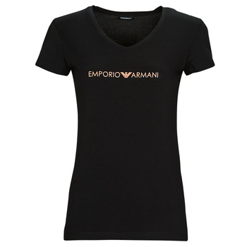 Oblečenie Žena Tričká s krátkym rukávom Emporio Armani T-SHIRT Čierna