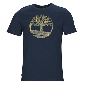 Oblečenie Muž Tričká s krátkym rukávom Timberland SS Tree Logo Seasonal Camo Tee Námornícka modrá