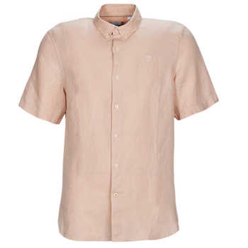 Oblečenie Muž Košele s krátkym rukávom Timberland SS Mill River Linen Shirt Slim Ružová