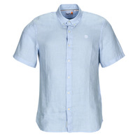 Oblečenie Muž Košele s krátkym rukávom Timberland SS Mill River Linen Shirt Slim Modrá / Modrá