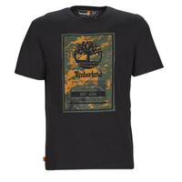 Oblečenie Muž Tričká s krátkym rukávom Timberland SS Printed Logo Tee (Authentic) Čierna