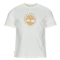 Oblečenie Muž Tričká s krátkym rukávom Timberland SS Refibra Logo Graphic Tee Regular Biela