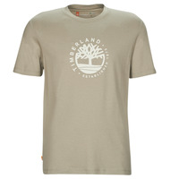 Oblečenie Muž Tričká s krátkym rukávom Timberland SS Refibra Logo Graphic Tee Regular Béžová