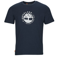 Oblečenie Muž Tričká s krátkym rukávom Timberland SS Refibra Logo Graphic Tee Regular Čierna