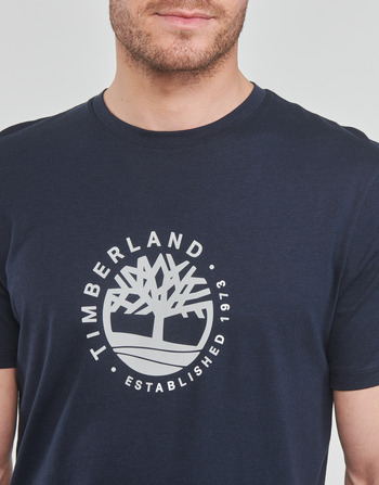 Timberland SS Refibra Logo Graphic Tee Regular Čierna