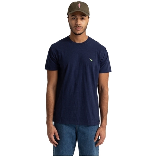 Oblečenie Muž Tričká a polokošele Revolution 1302 KEE T-Shirt - Navy Melange Modrá