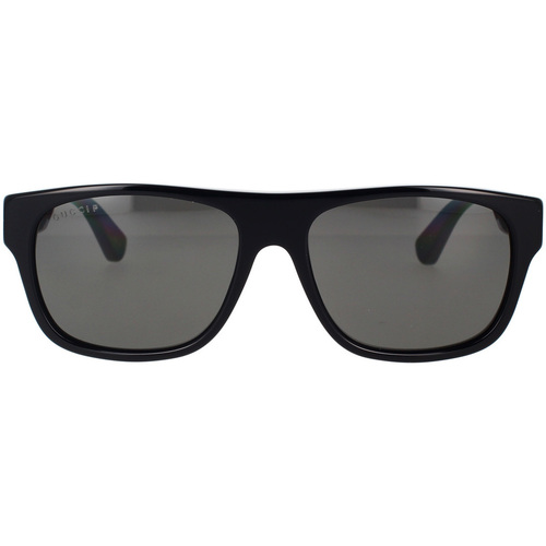 Hodinky & Bižutéria Muž Slnečné okuliare Gucci Occhiali da Sole  GG0341S 002 Polarizzati Čierna