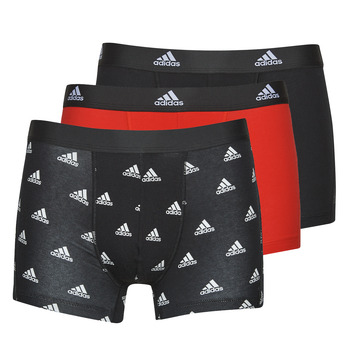 Spodná bielizeň Muž Boxerky Adidas Sportswear ACTIVE FLEX COTTON PACK X3 Čierna / Červená