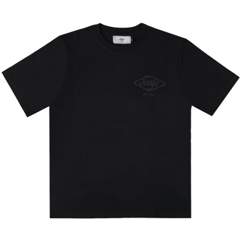 Oblečenie Muž Tričká a polokošele Sanjo Flocked Logo T-Shirt - All Black Čierna