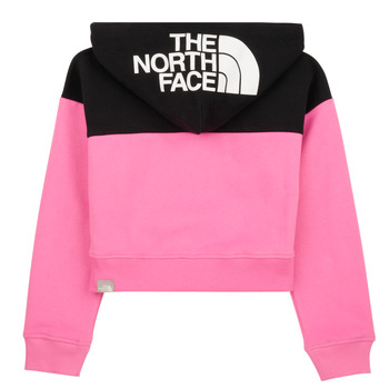 The North Face Girls Drew Peak Crop P/O Hoodie Ružová / Čierna
