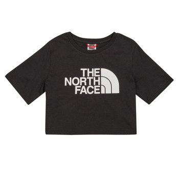 Oblečenie Dievča Tričká s krátkym rukávom The North Face Girls S/S Crop Easy Tee Čierna