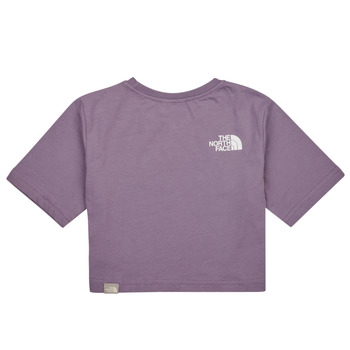 The North Face Girls S/S Crop Simple Dome Tee Fialová 