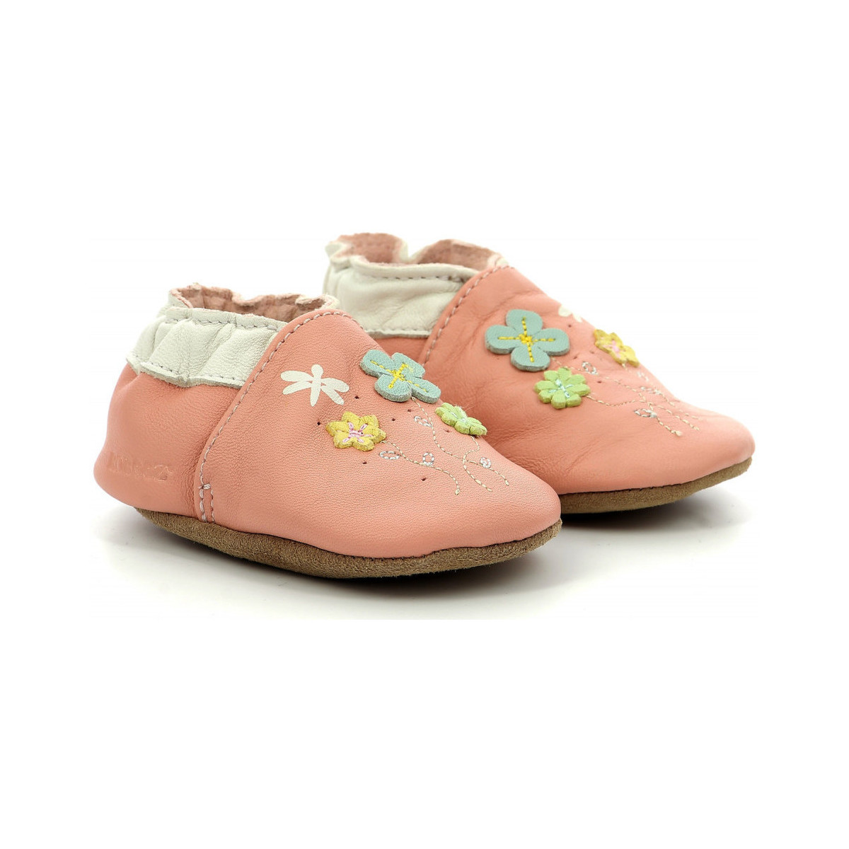 Topánky Dievča Detské papuče Robeez Spring Time Ružová