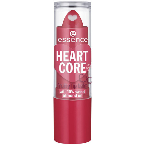 krasa Žena Starostlivosť & podkladové bázy na pery Essence Heart Core Fruity Lip Balm - 01 Crazy Cherry Ružová