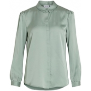 Shirt Ellette Satin L/S - Green/Milieu