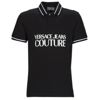 Oblečenie Muž Polokošele s krátkym rukávom Versace Jeans Couture GAGT03-899 Čierna / Biela