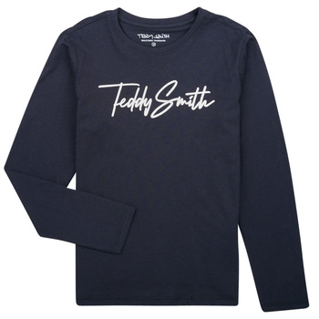 Oblečenie Chlapec Tričká s dlhým rukávom Teddy Smith T-EVAN ML JR Námornícka modrá