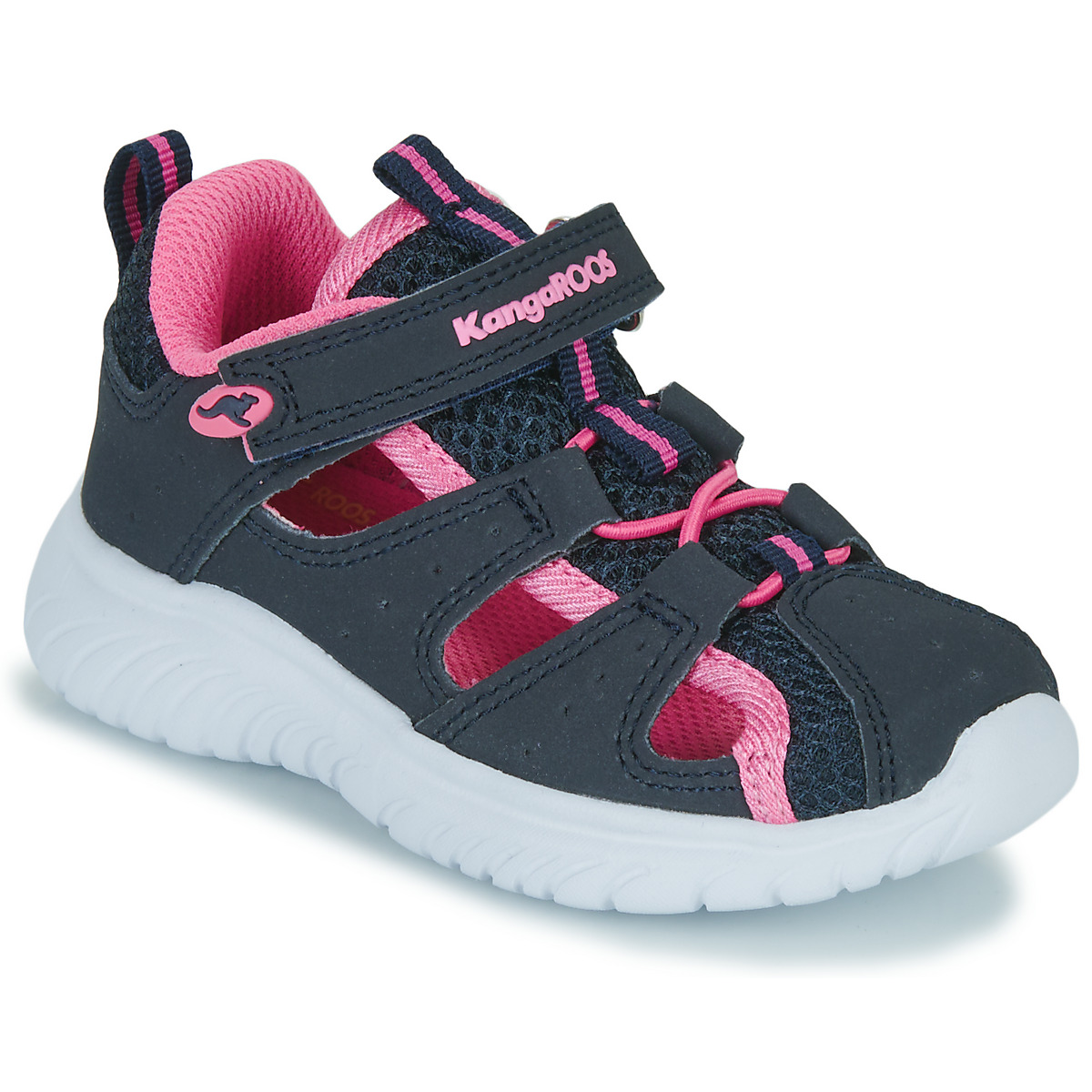 Topánky Dievča Športové sandále Kangaroos KI-Rock Lite EV Námornícka modrá / Ružová
