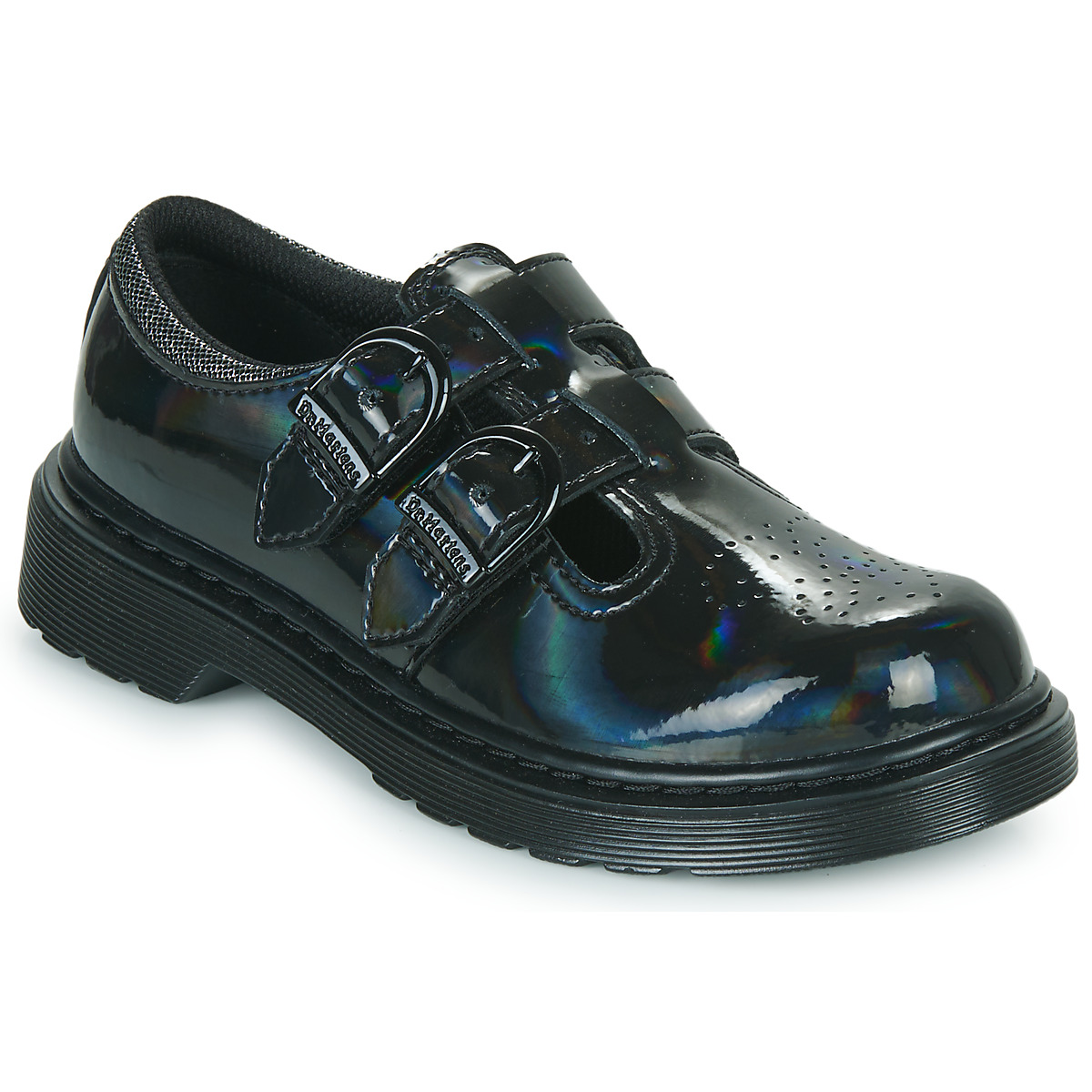 Topánky Dievča Derbie Dr. Martens 8065 J Čierna / Perleťový