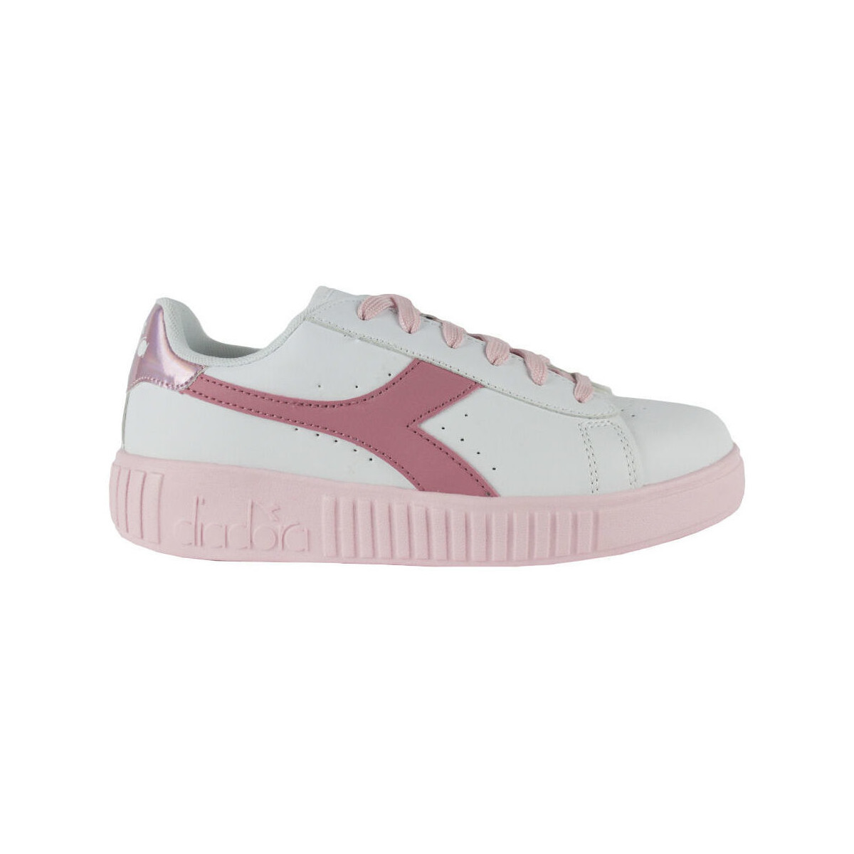 Topánky Deti Módne tenisky Diadora 101.176595 01 C0237 White/Sweet pink Ružová