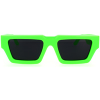 Hodinky & Bižutéria Slnečné okuliare Leziff Occhiali da Sole  Miami M4939 C13 Verde Fluo Kaki