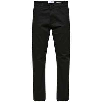 Oblečenie Muž Nohavice Selected Slim Tape New Miles Pants - Black Čierna