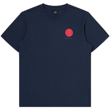 Oblečenie Muž Tričká a polokošele Edwin Japanese Sun T-Shirt - Navy Blazer Modrá