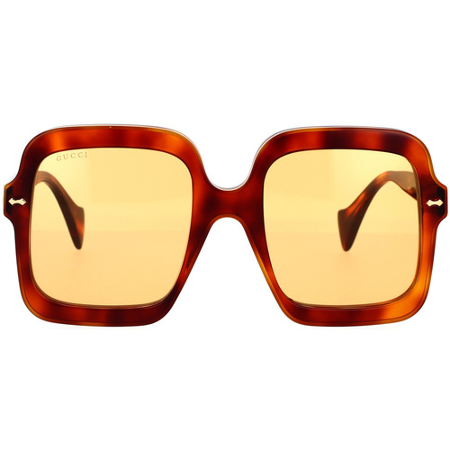 Hodinky & Bižutéria Žena Slnečné okuliare Gucci Occhiali da Sole  GG1241S 002 Hnedá