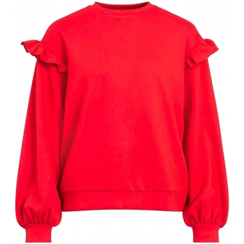 Oblečenie Žena Mikiny Vila Sweat Sif Flounce L/S - Pompeian Red Červená