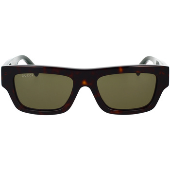 Hodinky & Bižutéria Muž Slnečné okuliare Gucci Occhiali da Sole  GG1301S 002 Hnedá
