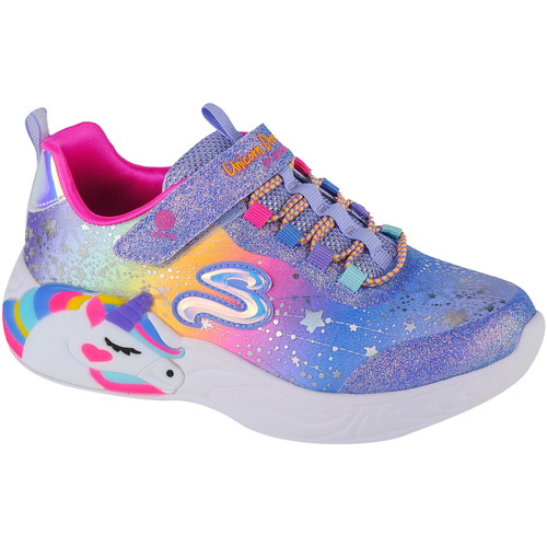Topánky Dievča Nízke tenisky Skechers S-Lights Unicorn Dreams Modrá