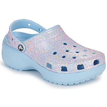 Topánky Žena Nazuvky Crocs Classic Platform Glitter ClogW Modrá / Viacfarebná