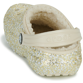 Crocs Classic Lined Glitter Clog K Béžová / Zlatá