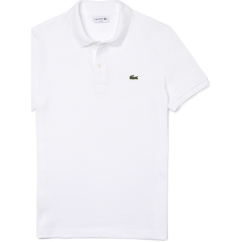 Oblečenie Muž Tričká a polokošele Lacoste Slim Fit Polo - Blanc Biela