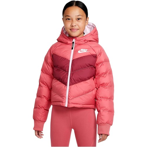 Oblečenie Dievča Kabáty Nike CHAQUETA CAPUCHA NIA  DD7134 Ružová