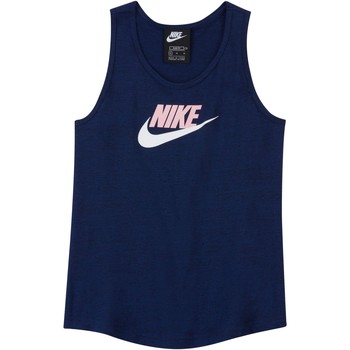 Oblečenie Dievča Tielka a tričká bez rukávov Nike CAMISETA TIRANTES NIA  DA1386 Modrá