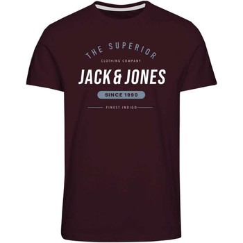 Oblečenie Chlapec Tričká s krátkym rukávom Jack & Jones CAMISETA ROJA NIO JACK & JONES 12190364 Červená