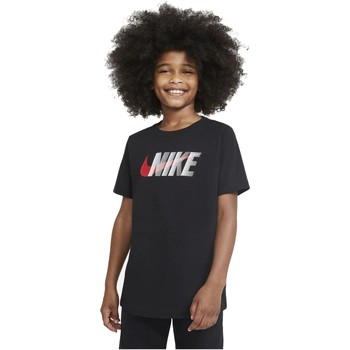 Oblečenie Chlapec Tričká s krátkym rukávom Nike CAMISETA NEGRA NIO  SPORTSWEAR DC7796 Čierna