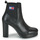 Topánky Žena Čižmičky Tommy Jeans Essentials High Heel Boot Čierna