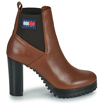 Tommy Jeans Essentials High Heel Boot Hnedá