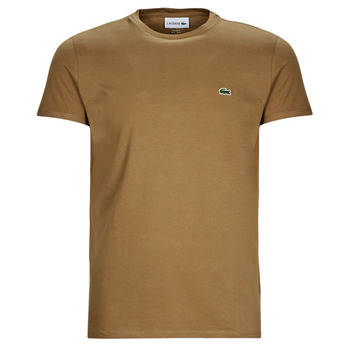 Oblečenie Muž Tričká s krátkym rukávom Lacoste TH6709-SIX Béžová