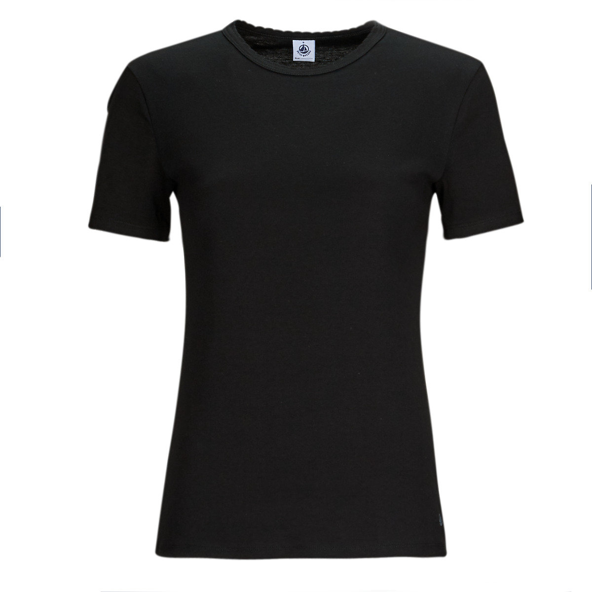 Oblečenie Žena Tričká s krátkym rukávom Petit Bateau MC POINTE COCOTTE Čierna
