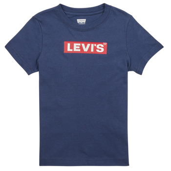 Oblečenie Chlapec Tričká s krátkym rukávom Levi's LVN BOXTAB TEE Námornícka modrá