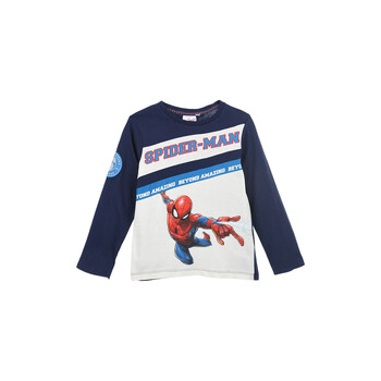 Oblečenie Chlapec Tričká s dlhým rukávom TEAM HEROES  T SHIRT SPIDERMAN Námornícka modrá / Biela