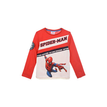 Oblečenie Chlapec Tričká s dlhým rukávom TEAM HEROES  T SHIRT SPIDERMAN Červená / Biela