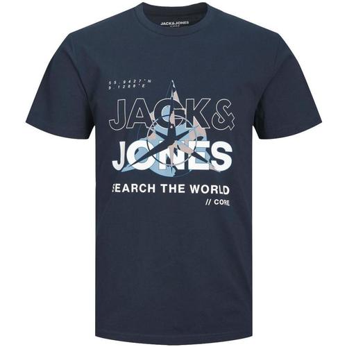 Oblečenie Muž Tričká s krátkym rukávom Jack & Jones  Modrá