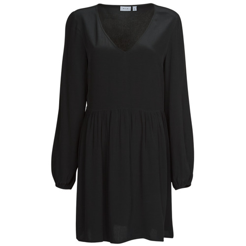Oblečenie Žena Krátke šaty Vila VIFINI L/S SHORT DRESS Čierna